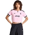 Dámské tričko adidas Juventus 26/27 Away Cropped Jersey, růžovo-černé, KB8842