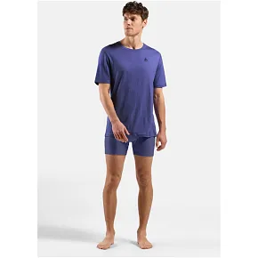 Koszulka męska Odlo BL TOP crew neck s/s MERINO 160 niebieska