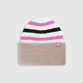 Czapka beanie dziewczęca 4F 4FJWAW25ACAPF646-90S Czapka beanie dziewczęca 4F 4FJWAW25ACAPF646-90S