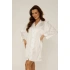 Dámská noční rozepínací košile 760 Cordelia Ecru - De Lafense