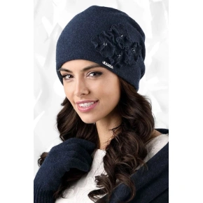 Dámská čepice model 163338 tmavě modrá - Kamea