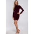 Dámské šaty M558 Bordó - MOE