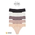 Dámská tanga 26706 A'2 černo-béžové - DC Girl