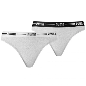 Dámská tanga 2Pack 907854 05 Grey - Puma