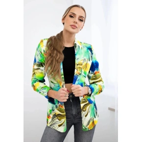 Bavlněné sako s potiskem 5478 zelené - Zentex