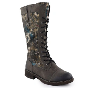 Dámské nepromokavé šněrovací boty šedé Rieker 94731-90