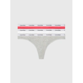 Dámská tanga 3Pack 000QD5209E NP4 vícebarevné - Calvin Klein