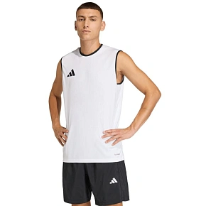 Pánské tričko adidas Entrada 26 Sleeveless Jersey white KB3928 pánské Pánské tričko adidas Entrada 26 Sleeveless Jersey white KB3928 pánské