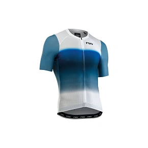 Cyklistické tričko NORTHWAVE Blade Air Jersey S/S, bílo-modré Cyklistické tričko NORTHWAVE Blade Air Jersey S/S, bílo-modré