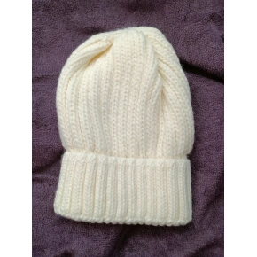 Dámská pletená čepice GEM krémová - FPrice