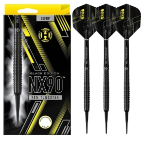 Šipky Harrows NX90 Black 90% softip