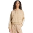 Dámská mikina s kapucí Essentials French Terry Quarter Zip beige JX7676