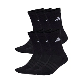 Adidas Cushioned Crew 6 párů ponožek černé KE5499