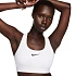 Sportovní podprsenka Nike Swoosh Medium Support, bílá, DX6821, velikost 100 XL