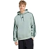 Pánská mikina adidas Essentials 3-Stripes Fleece s kapucí jasnozielona KY4172