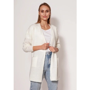 Svetr na zapínání PA013 krémový - MKM