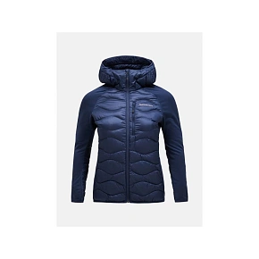 Bunda Peak Performance W Helium Down Hybrid Hood, tmavě modrá – M Bunda Peak Performance W Helium Down Hybrid Hood, tmavě modrá – M