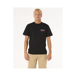 Tričko RIP CURL Surf Revival Ding Repair Tee, černé Tričko RIP CURL Surf Revival Ding Repair Tee, černé