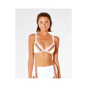 GORA-BIKINI RIP CURL Wave Shapers Stripe Banded Tri - bílý GORA-BIKINI RIP CURL Wave Shapers Stripe Banded Tri - bílý