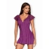 Výjimečná košilka Moketta chemise purple - Obsessive