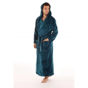 Unisex župan s kapucí Siena 3156  Petrolejová - Vestis