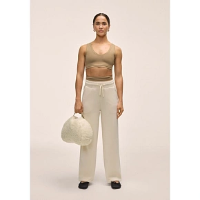 Dámské kalhoty CASALL Peachy Straight Leg Jogger, bílá barva