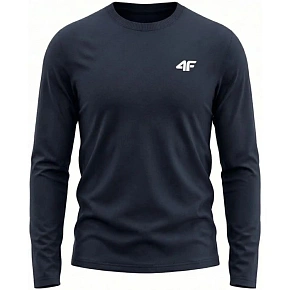 Pánské tričko 4F Longsleeve M611 navy blue 4FWMM00TLONM611 31S pánské Pánské tričko 4F Longsleeve M611 navy blue 4FWMM00TLONM611 31S pánské