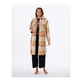 RIP CURL Breeze Check Jacket camel RIP CURL Breeze Check Jacket camel