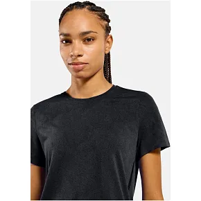 Koszulka z krótkim rękawem damska ODLO T-shirt crew neck s/s ZEROWEIGHT ENGINEERED CHILL-TEC czarna Koszulka z krótkim rękawem damska ODLO T-shirt crew neck s/s ZEROWEIGHT ENGINEERED CHILL-TEC czarna