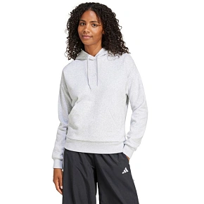 Dámská mikina adidas Essentials Small Logo Feel Cozy světle šedá JN1853