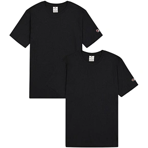 Pánské tričko Champion s krátkým rukávem 2-pack black 220267 KK001 pánské