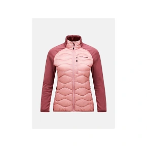 Dámská péřová bunda PEAK PERFORMANCE W Helium Hybrid Down Jacket, růžová barva Dámská péřová bunda PEAK PERFORMANCE W Helium Hybrid Down Jacket, růžová barva