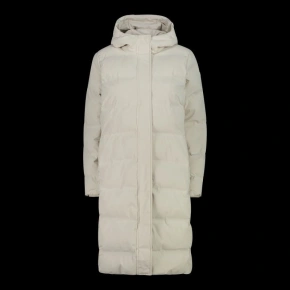 Dámská dlouhá zimní bunda CMP zateplený nepromokavý kabát béžová (34K0096/A238)