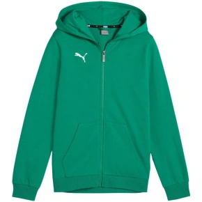 Dětská mikina Puma teamGoal Casuals s kapucí zelená 658596 05