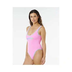 Dámský kostým RIP CURL Surf Puff 1 Piece, růžový Dámský kostým RIP CURL Surf Puff 1 Piece, růžový