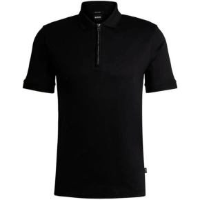 Pánská polokošile BOSS Polston 11 NERO slim fit černá (50513375-001)