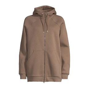 Dámská mikina CASALL Easy Oversized Zip Hoodie, hnědá barva Dámská mikina CASALL Easy Oversized Zip Hoodie, hnědá barva