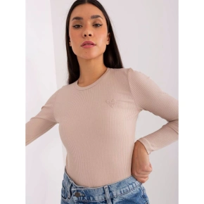 Béžová pruhovaná halenka BASIC FEEL GOOD (RV-BZ-9207.41X)