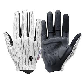 Rockbros plné sportovní rukavice pro jaro/léto velikost XL - bílé a černé Rockbros plné sportovní rukavice pro jaro/léto velikost XL - bílé a černé