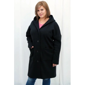 Dámský kabát s kapucí 184904 Latoszka - Karko