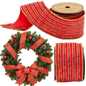 ZLATÝ PÁSEK 6,3 cmx3 m ČERVENÝ