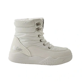 Lee Cooper dámské zimní boty, bílé, zateplené kotníkové boty na zip Lee Cooper dámské zimní boty, bílé, zateplené kotníkové boty na zip