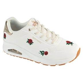 Skechers Uno – Champagne and Roses 177862-WRD bílé 36