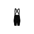 Cyklistické kraťasy POC W's Raceday Bib Shorts, černé