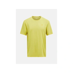 Pánské tričko PEAK PERFORMANCE M Wool-Blend Shortsleeve, žlutá barva Pánské tričko PEAK PERFORMANCE M Wool-Blend Shortsleeve, žlutá barva