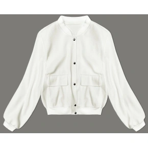 Vlněná bunda typu "bomber"  (15687) ecru - Goodlooking