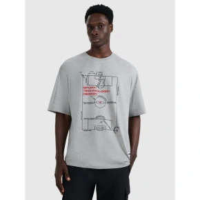 Pánské tričko oversize s potiskem 4F 4FRAW25TTSHM3257-27M Pánské tričko oversize s potiskem 4F 4FRAW25TTSHM3257-27M