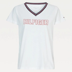 Dámské Tričko s krátkým rukávem UW0UW02983-YBR - Tommy Hilfiger