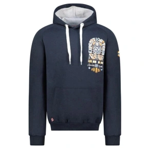 Pánská mikina WZ3016H/GN Šedá melanž s potiskem - Geographical Norway