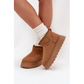 Dámské sněhule 25BT26-9147 hnědé - Sweet Shoes